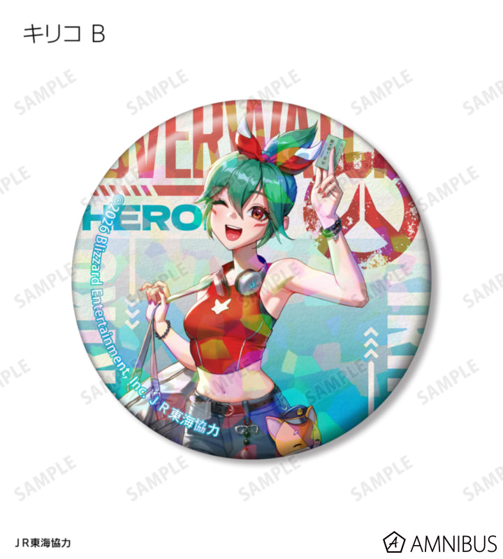 Overwatch 2 Travel Ver. Trading Holographic Can Badges Complete Set Of 15 Types - official product view 12