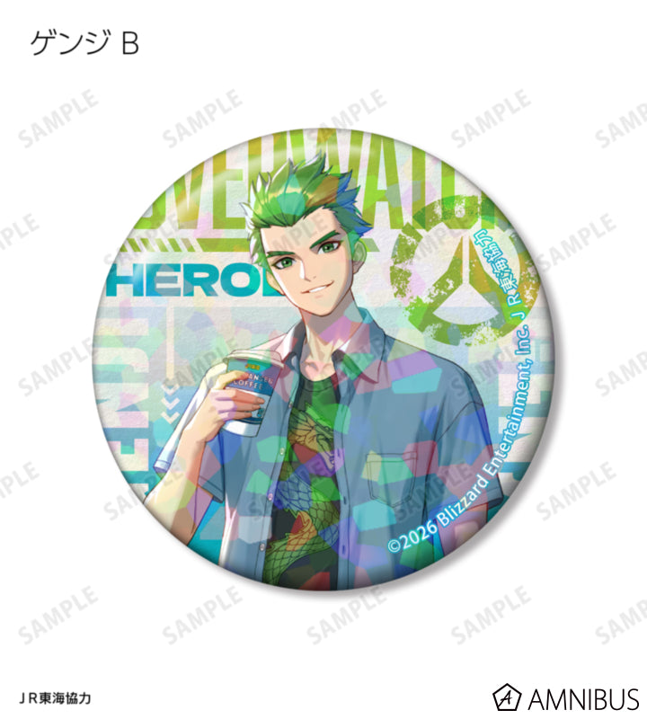 Overwatch 2 Travel Ver. Trading Holographic Can Badges Complete Set Of 15 Types - official product view 13