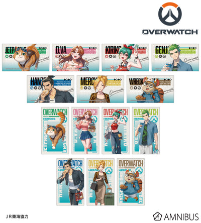 Overwatch 2 Travel Ver. Trading Illustrated Cards Complete Set Of 14 Types - complete collection overview