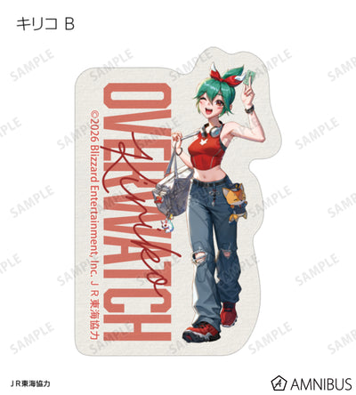 Overwatch 2 Travel Ver. Trading Mini Die-Cut Stickers Complete Set Of 15 Types - official product view 12