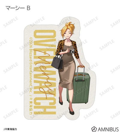Overwatch 2 Travel Ver. Trading Mini Die-Cut Stickers Complete Set Of 15 Types - official product view 15