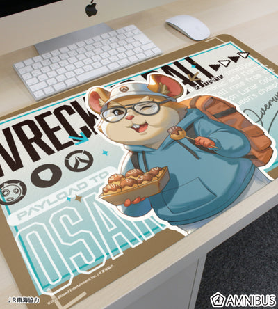 Overwatch 2 Wrecking Ball Travel Ver. Multi Desk Mat - official product view 2
