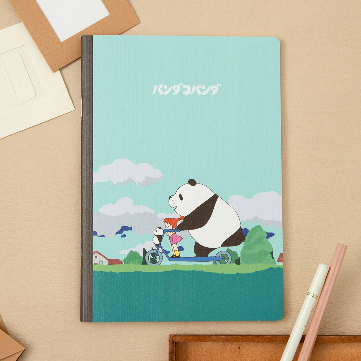 Panda! Go Panda! - A5 Ruled Notebooks (4 Types) - On the Way Home - official view 1