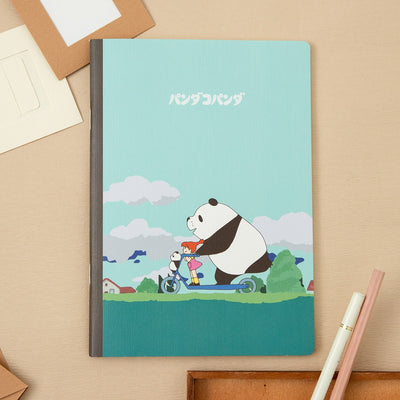 Panda! Go Panda! - A5 Ruled Notebooks (4 Types) - On the Way Home - official view 1