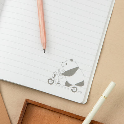 Panda! Go Panda! - A5 Ruled Notebooks (4 Types) - On the Way Home - official view 2