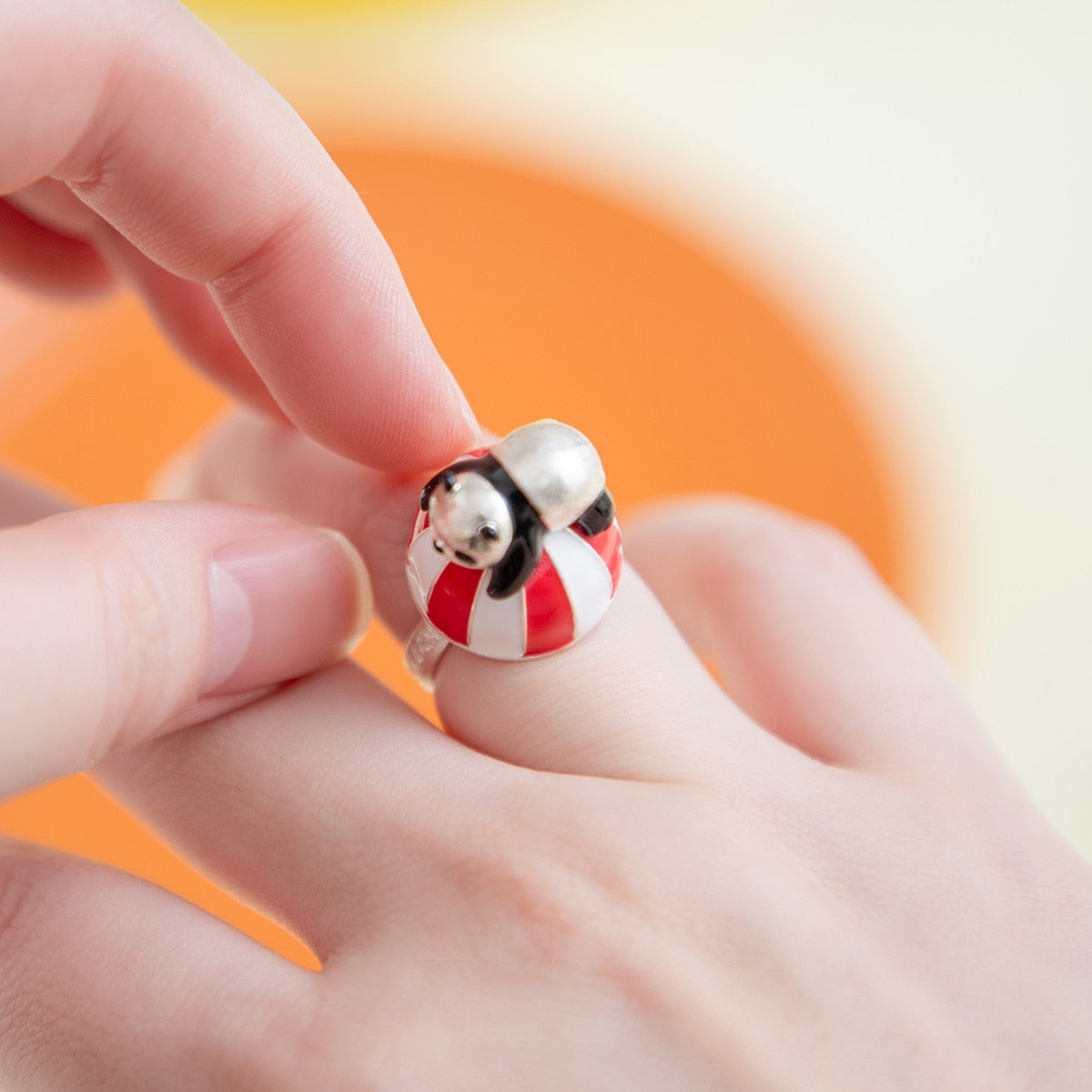 Panda! Go Panda! Ball-Balancing Panny Adjustable Ring - official view 8