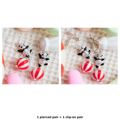 Panda! Go Panda! Ball-Balancing Panny Earrings (2 Types) - Complete Set