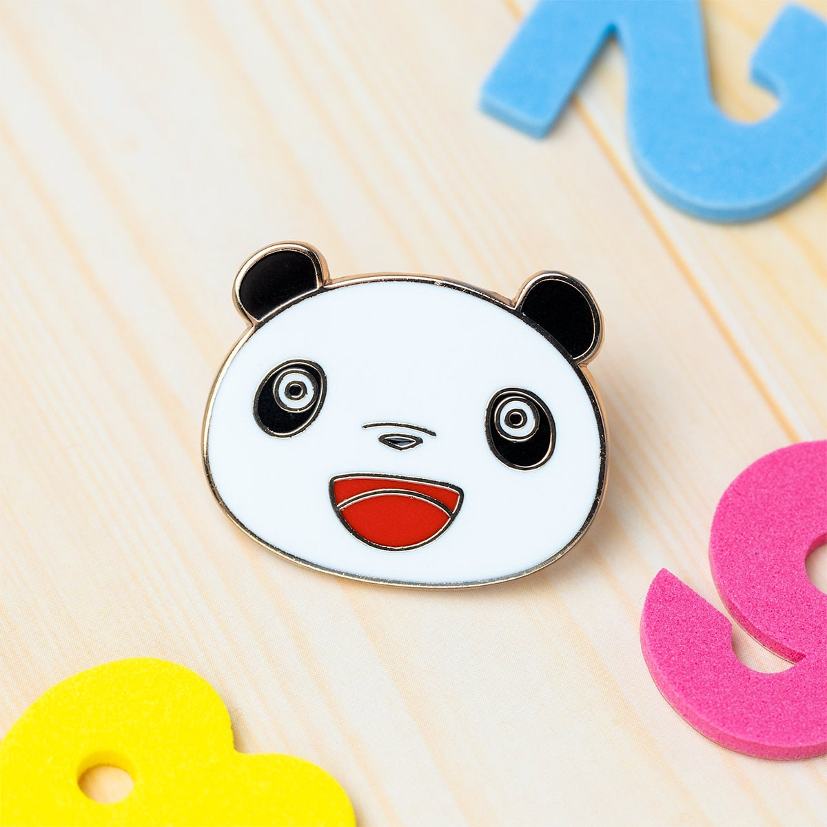 Panda! Go Panda! - Character Pins (3 Types) - Panny Smile - official view 1