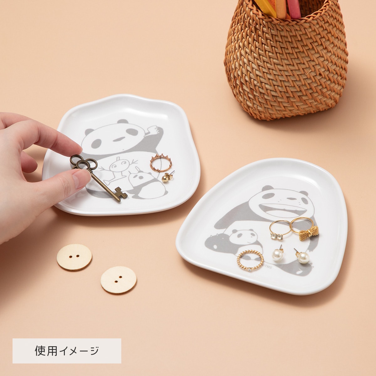 Panda! Go Panda! Die-Cut Trays (2 Types) - Smile - official view 4