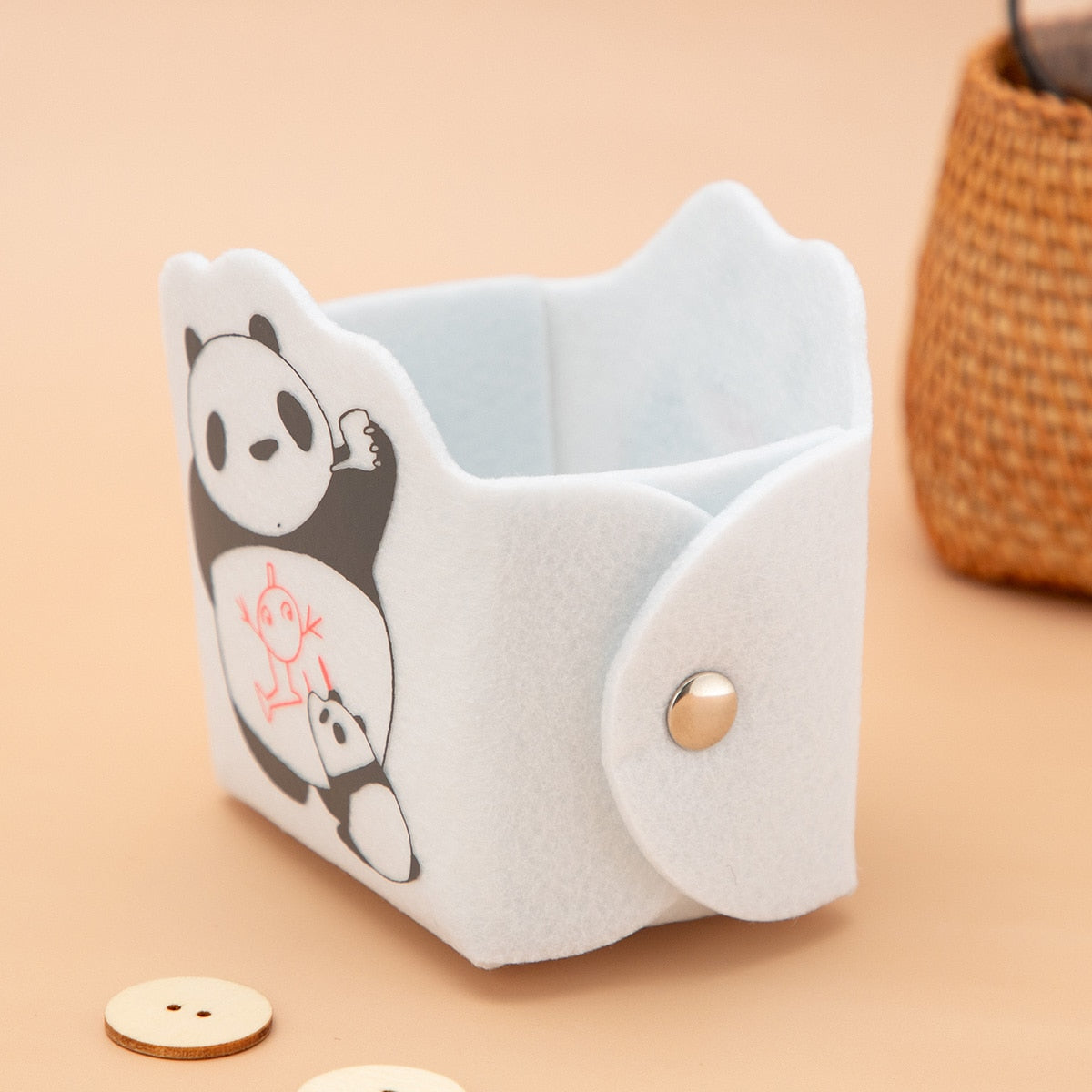 Panda! Go Panda! Felt Pen Holder Assembly Kit - official view 4