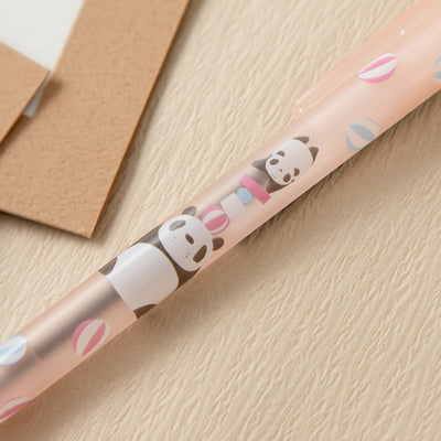 Panda! Go Panda! - Frosted 0.7 mm Black Ballpoint Pens (4 Colours) - Pink - official view 14