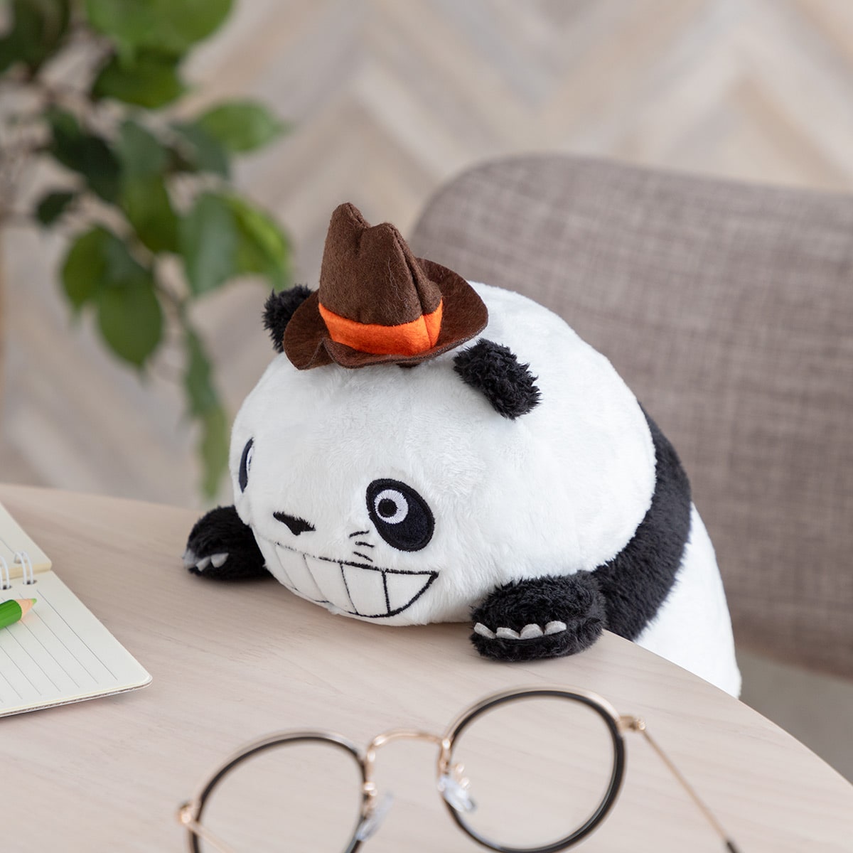 Panda! Go Panda! Funbaruzu Desk Plush (2 Types) - Papanda - official view 2