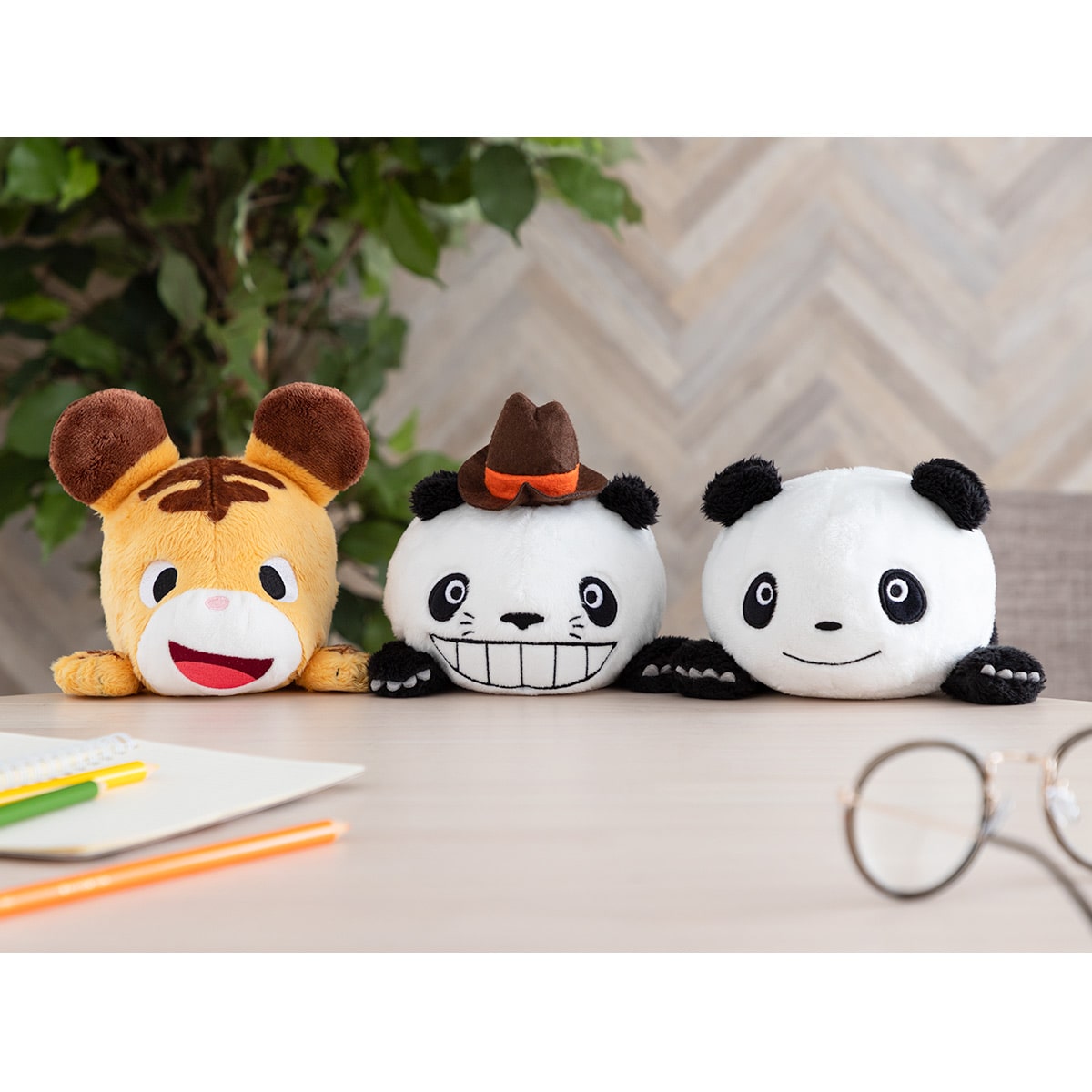 Panda! Go Panda! Funbaruzu Desk Plush (2 Types) - Papanda - official view 14