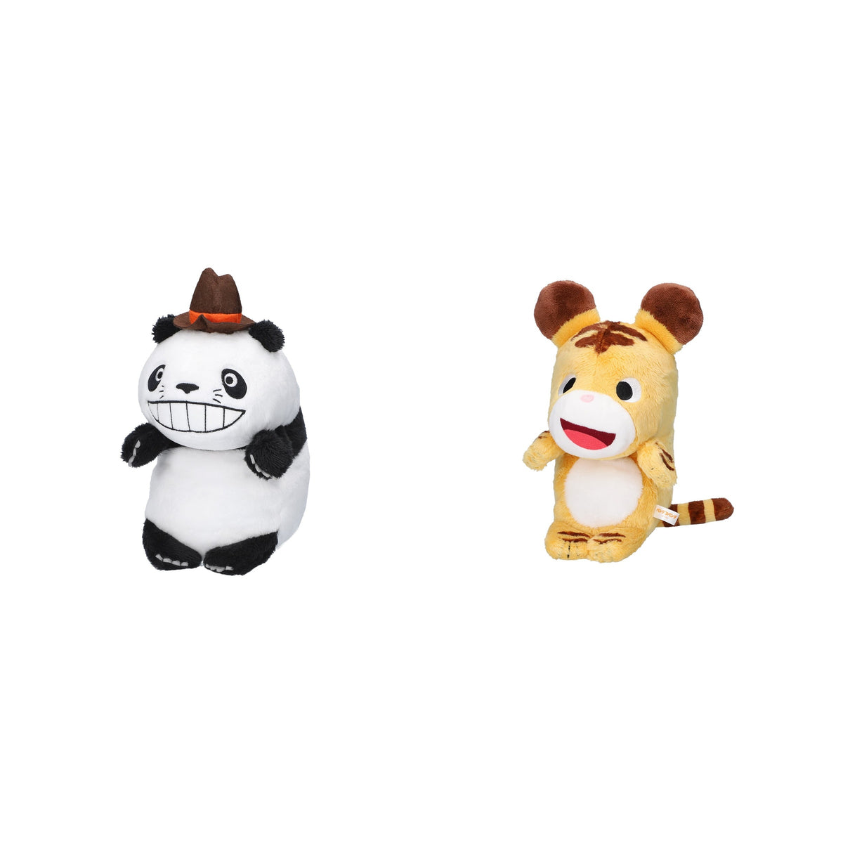 Panda! Go Panda! Funbaruzu Desk Plush (2 Types) - Complete Set - one of each model