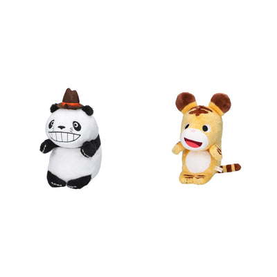 Panda! Go Panda! Funbaruzu Desk Plush (2 Types) - Complete Set - one of each model