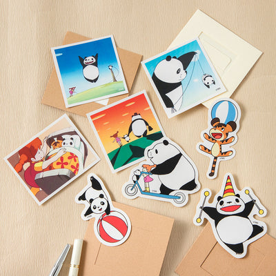 Panda! Go Panda! - Illustrated Sticker Packs (4 Types) - Ball - official view 4