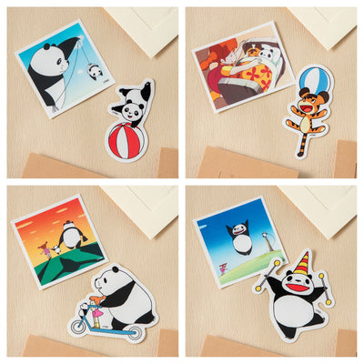 Panda! Go Panda! - Illustrated Sticker Packs (4 Types) - Complete Set with all listed models
