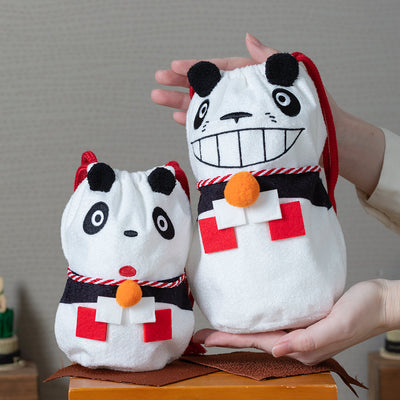 Panda! Go Panda! Kagami Mochi Drawstring Pouches (2 Types) - Panny - official view 8