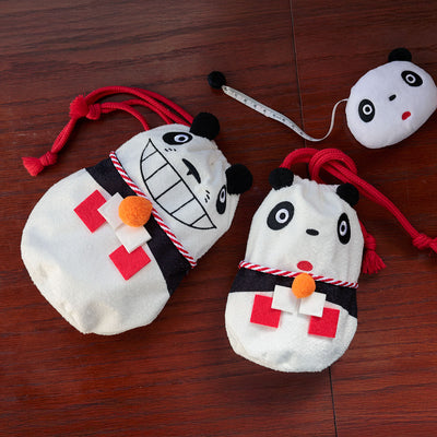 Panda! Go Panda! Kagami Mochi Drawstring Pouches (2 Types) - Panny - official view 9