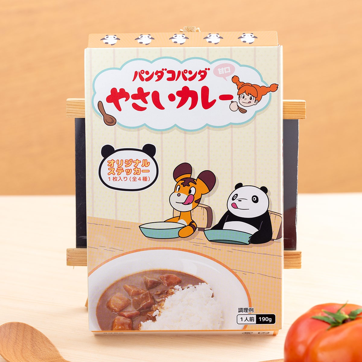 Panda! Go Panda! Mild Vegetable Curry with Random Bonus Sticker - official view 1