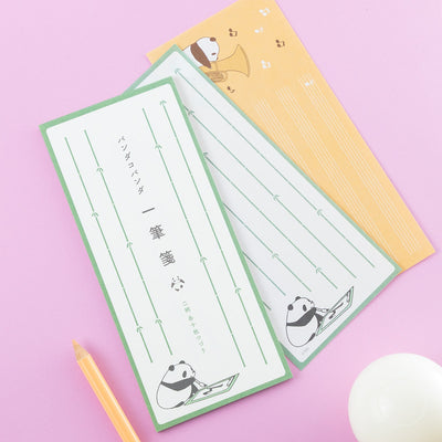 Panda! Go Panda! - Mini Letter Pads (2 Types) - Bamboo - official view 1