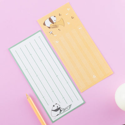 Panda! Go Panda! - Mini Letter Pads (2 Types) - Bamboo - official view 2