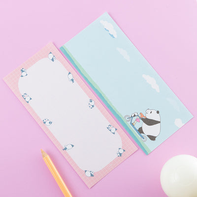 Panda! Go Panda! - Mini Letter Pads (2 Types) - Peach - official view 8