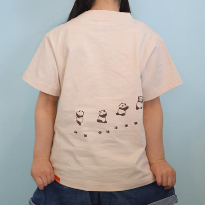 Panda! Go Panda! Nakayoshi Hug T-Shirt - Kids - official view 2