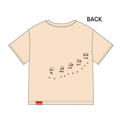 Panda! Go Panda! Nakayoshi Hug T-Shirt - Kids - official view 7