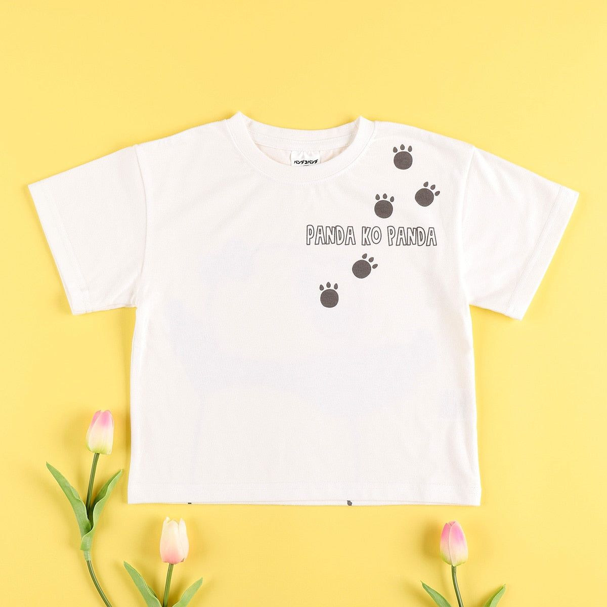 Panda! Go Panda! Nakayoshi T-Shirt - Kids - official view 2