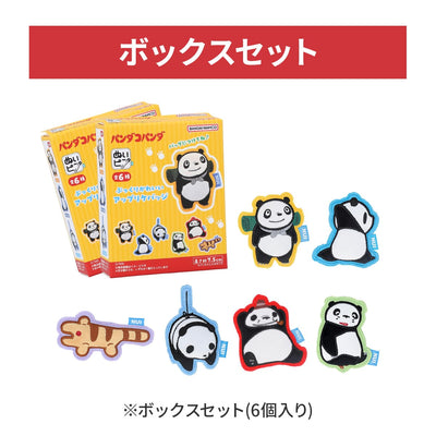 Panda! Go Panda! - Nuipin Plush Pin Collection, Sealed Box of 6 - RANDOM - official view 2