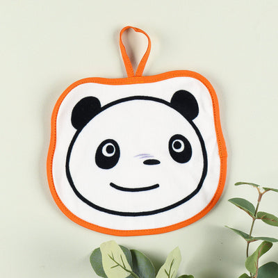 Panda! Go Panda! Panny Face Loop Towels (2 Types) - Orange Smile - official view 1