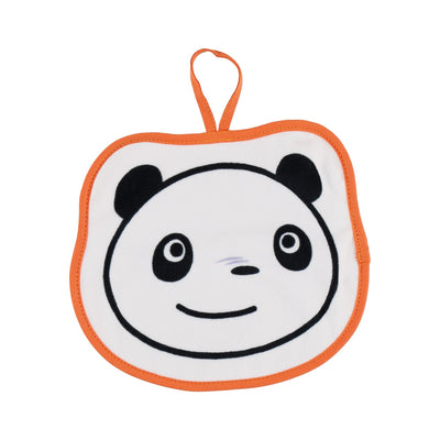 Panda! Go Panda! Panny Face Loop Towels (2 Types) - Orange Smile - official view 2