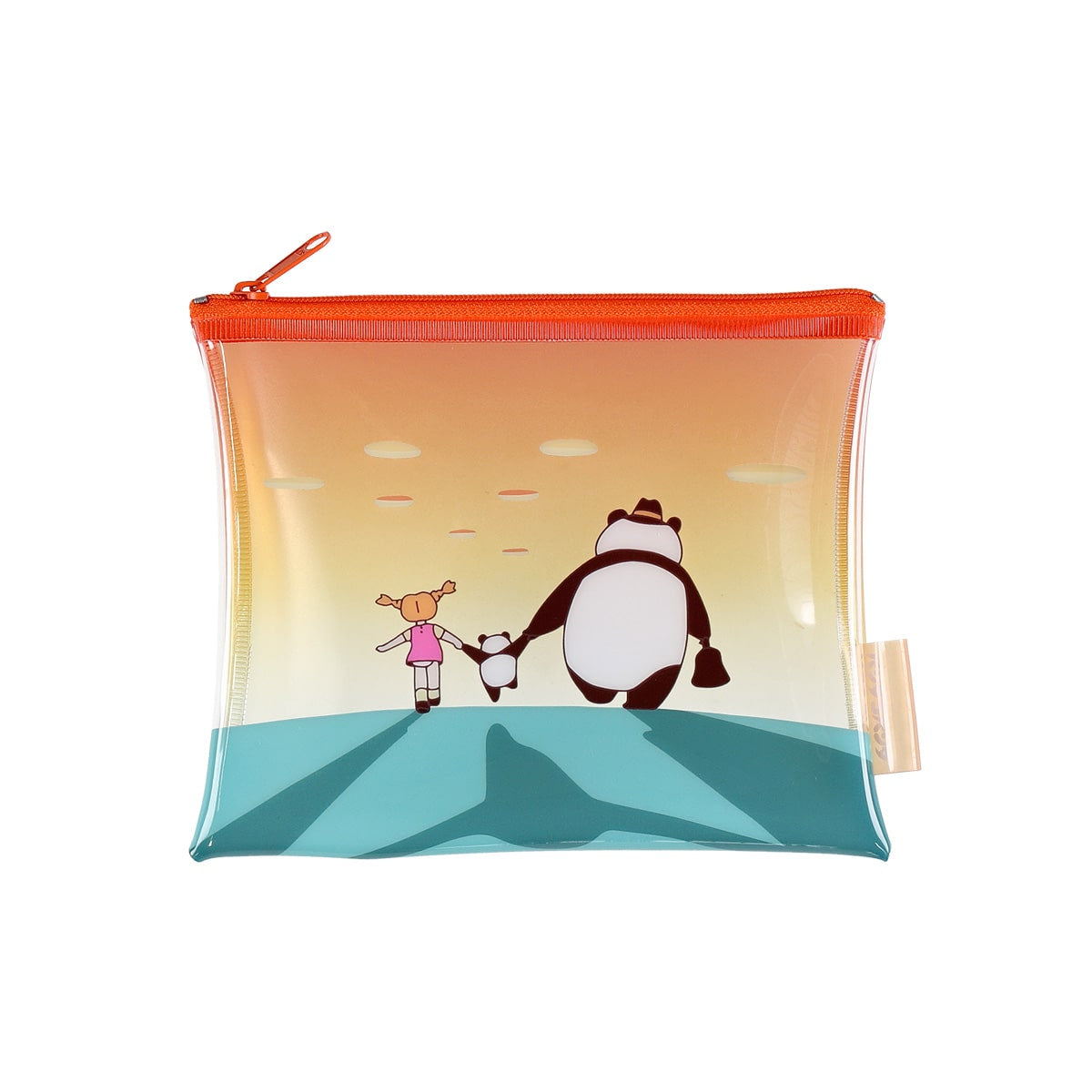 Panda! Go Panda! PVC Zip Pouches (3 Types) - Translucent Sunset - official view 11