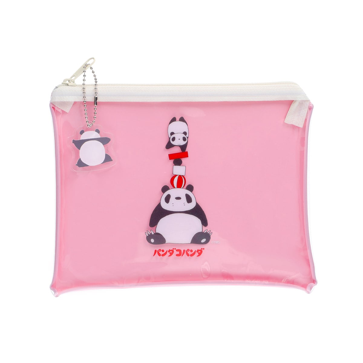 Panda! Go Panda! PVC Zip Pouches (3 Types) - Pink Circus - official view 15