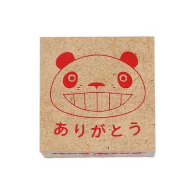 Panda! Go Panda! Self-Inking Message Stamps (2 Types) - Papanda Thank You - Red - official view 4