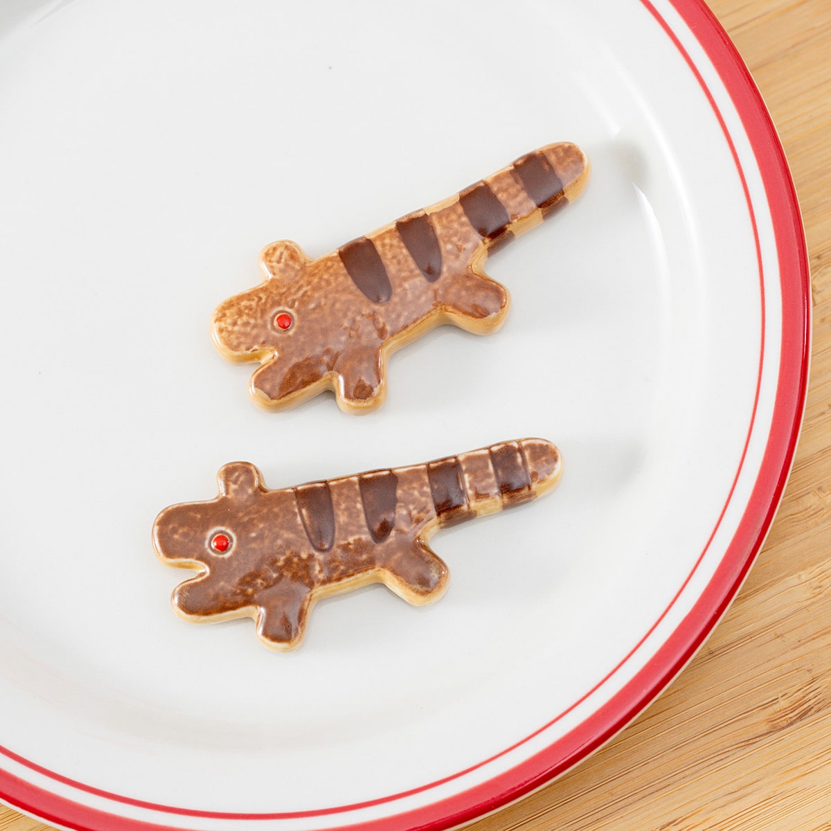 Panda! Go Panda! Tora-chan Cookie Chopstick Rest - official view 5