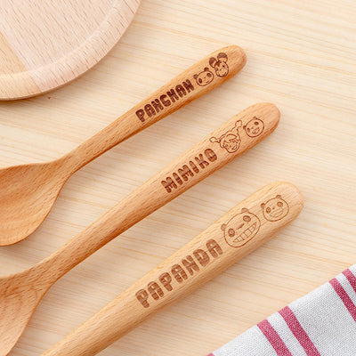 Panda! Go Panda! Wooden Spoons (3 Types) - Panny - 14 cm - official view 6