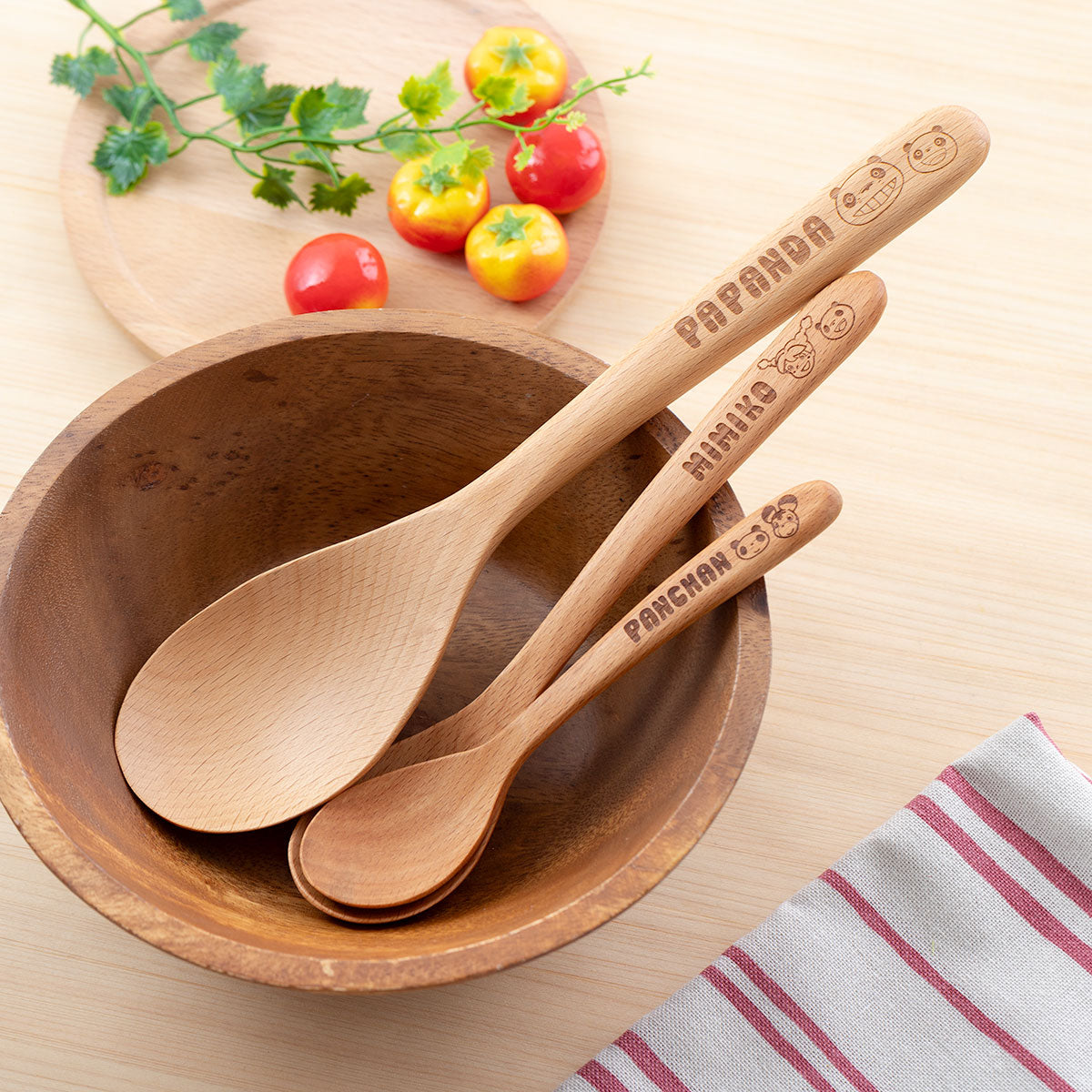 Panda! Go Panda! Wooden Spoons (3 Types) - Panny - 14 cm - official view 9