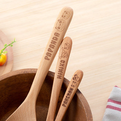 Panda! Go Panda! Wooden Spoons (3 Types) - Panny - 14 cm - official view 10