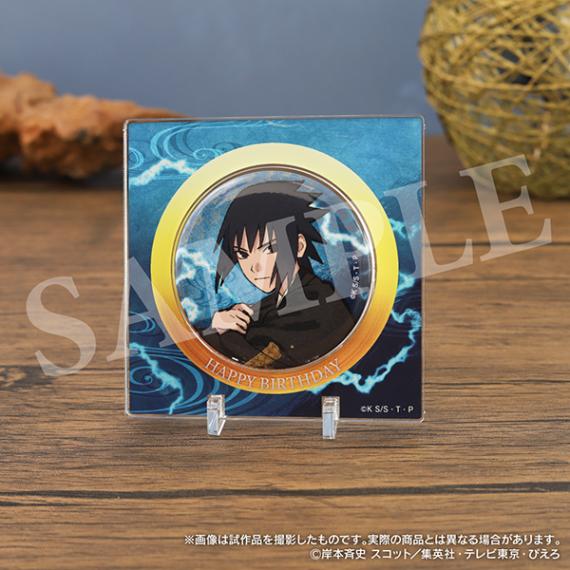 NARUTO-ナルト- アクリル台座付き缶バッジ　うちはサスケ　千