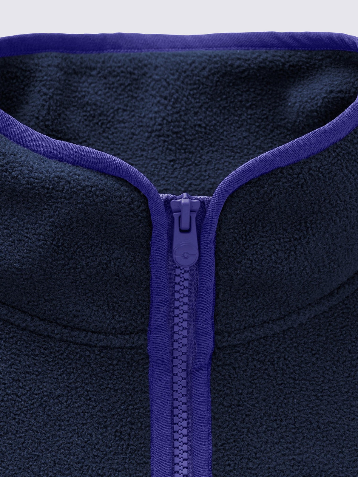 Pokemon x GU Gengar Half-Zip Fleece Pullover — Navy — official view 2