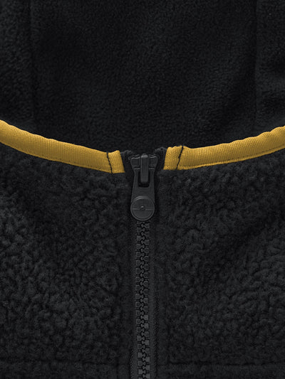 Pokemon x GU Pikachu Full-Zip Fleece Hoodie — Black — official view 2
