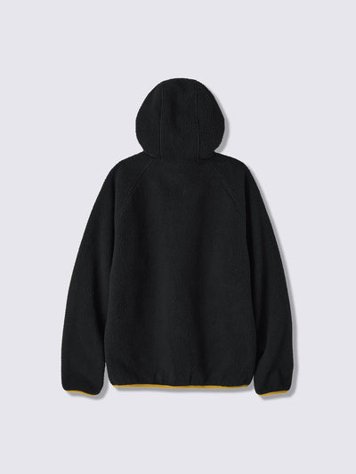 Pokemon x GU Pikachu Full-Zip Fleece Hoodie — Black — official view 5