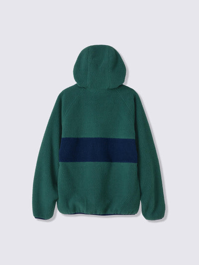 Pokemon x GU Pikachu Full-Zip Fleece Hoodie — Green — official view 5