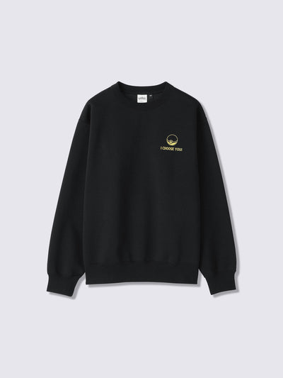 Pokemon x GU Pikachu Sweatshirt — Black — official view 1