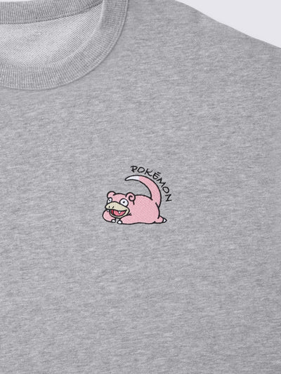 Pokemon x GU Slowpoke Long-Sleeve Lounge Set — Gray — official view 2