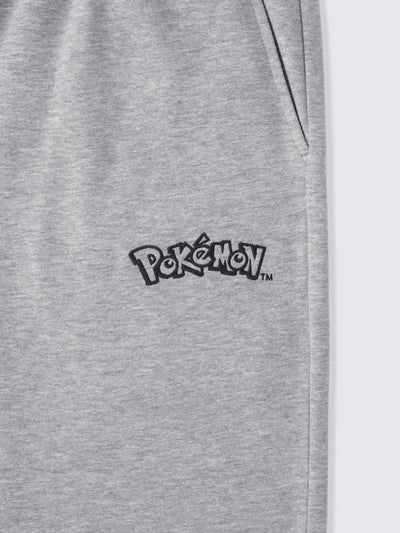 Pokemon x GU Slowpoke Long-Sleeve Lounge Set — Gray — official view 3