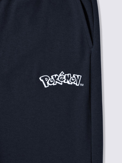 Pokemon x GU Snorlax Long-Sleeve Lounge Set — Navy — official view 3