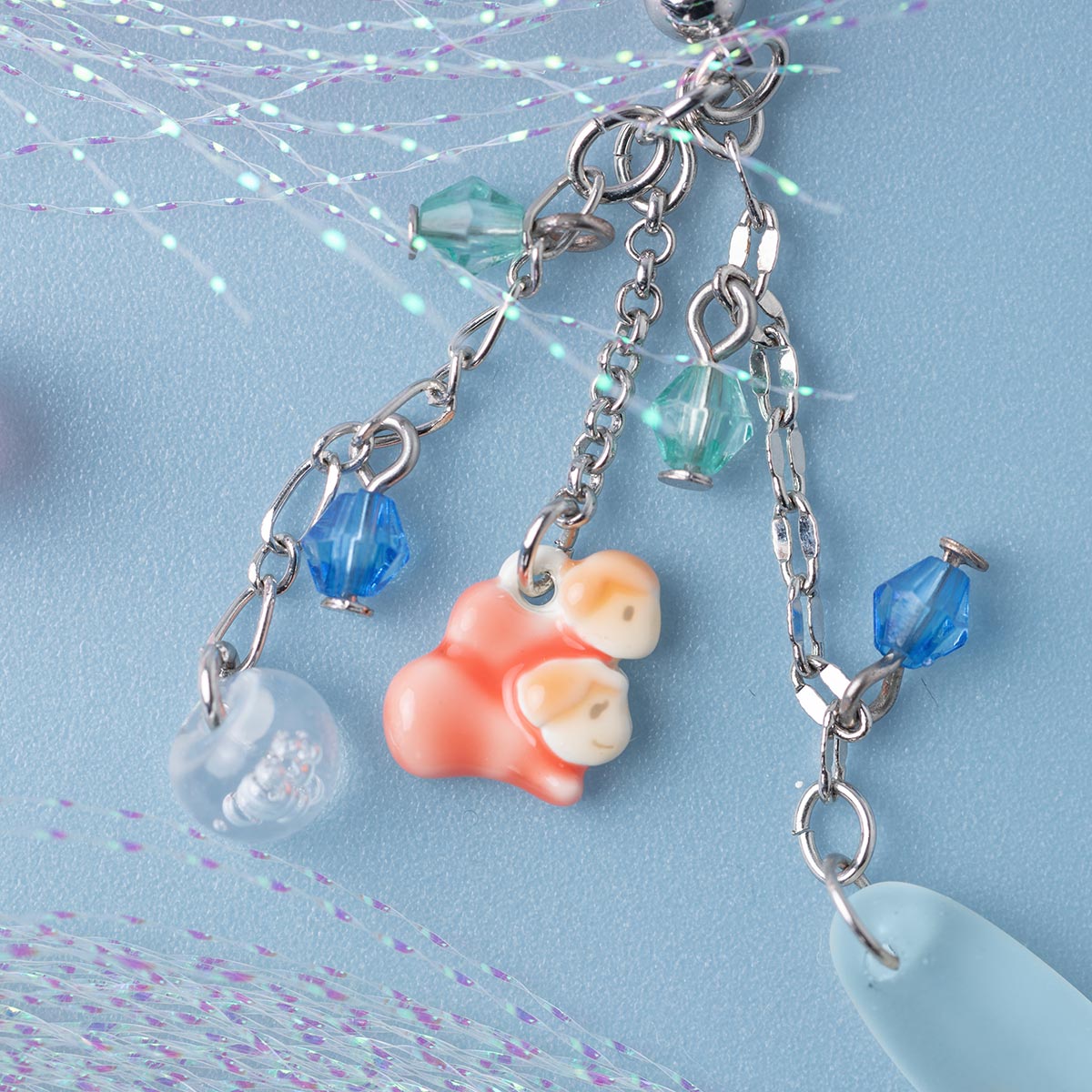 Ponyo Dangling Earrings (2 Types) - Pierced Pair - official view 4